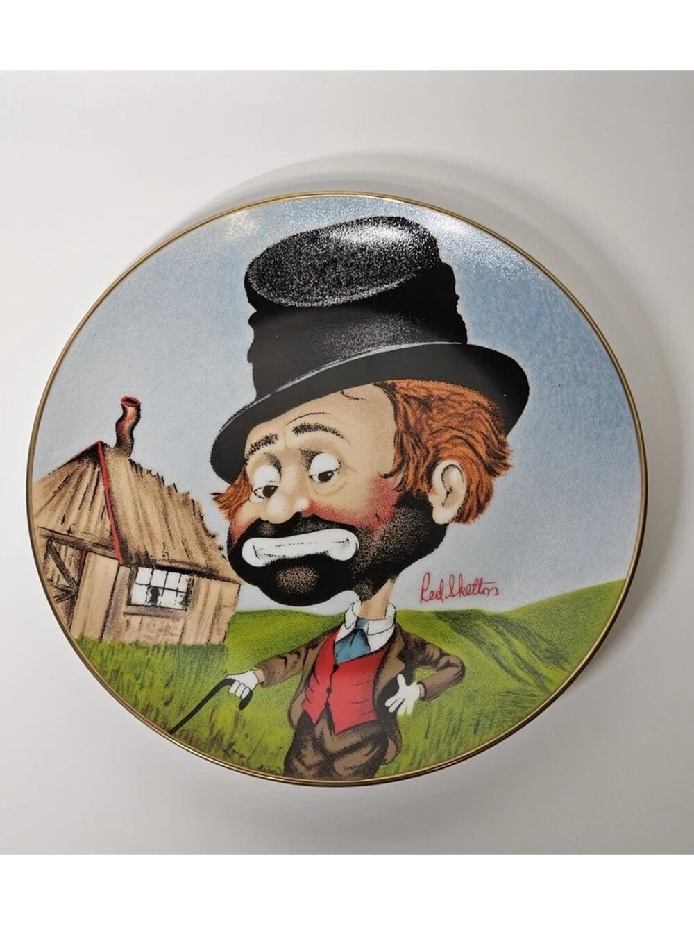 Red Skelton Freddie’s Shack Signed Limited Edition Porcelain Plate #6055